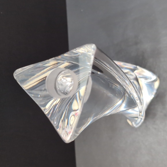 VTG Kosta Boda Tall Crystal Candle Holder, Signed. - Picture 3 of 10